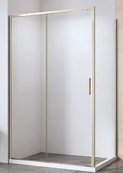 Душевой уголок Aquanet Pleasure Evo 130 AE65-130x80-GBT (золото брашированное/никель)