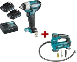 Гайковерт Makita TW141DWAEA1 (гайковерт, компрессор, 2 АКБ, кейс)