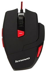 Lenovo M600 Gaming Mouse black-Red USB