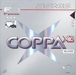 Ракетка для настольного тенниса Donic Coppa X3 Silver (max, черный)