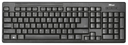 Trust Ziva Wireless Keyboard with mouse black USB