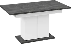 Кухонный стол Трия Детройт Тип 1 (белый/ателье темный)