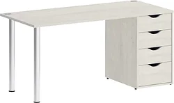 Стол для работы Riva Home Office VR.SP-3-158.4 Silver (дуб наварра)