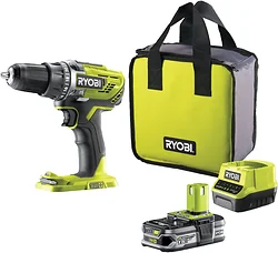 Дрель-шуруповерт RYOBI R18DD3-115S 5133005301 (с 1-им АКБ 1.5 Ач, сумка)