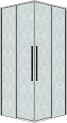 Душевой уголок Grossman Galaxy 100x100x195 300.K33.01.1010.10.02 (хром/шиншилла стекло)