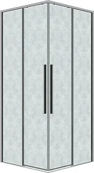 Душевой уголок Grossman Galaxy 100x100x195 300.K33.01.1010.10.02 (хром/шиншилла стекло)