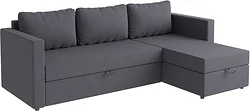 Угловой диван Mio Tesoro Тилаус короткий подлокотник (Dark Grey)