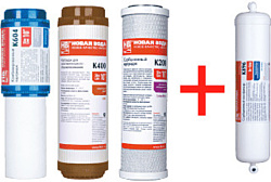 Комплект картриджей Новая Вода (K604, K400, K205, K896) для фильтра E312