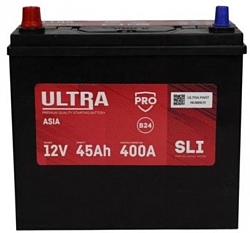 Автомобильный аккумулятор Ultra PRO Asia R+ 400A (45Ah)