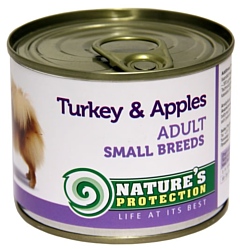 Nature's Protection Консервы Dog Adult Small Breeds Turkey & Apples (0.2 кг) 1 шт.