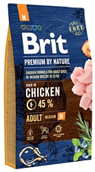 Brit (8 кг) Premium by Nature Adult M