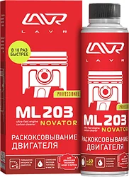 Автомобильная присадка Lavr Раскоксовывание двиgателя ML203 NOVATOR 320 ml