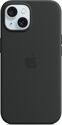 Apple MagSafe Silicone Case для iPhone 15 (черный)