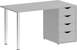 Стол для работы Riva Home Office VR.SP-3-138.4 Silver (серый)