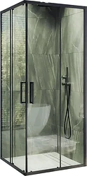 Душевой уголок MaybahGlass MGY-1324-6 (бесцветное стекло/черный)
