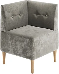 Элемент модульного дивана Mio Tesoro Четт ткань (микровелюр/жемчуг №02)