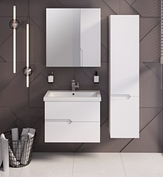Тумба под умывальник Runo  Runo Стокгольм 70 + Como 70 (подвесная)
