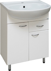Тумба под умывальник Runo  Runo Уют 60 с ящиком + Уют 60 (напольная)