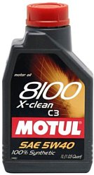 Моторное масло Motul 8100 X-clean 5W40 1л