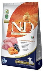 Farmina (0.8 кг) N&D Grain-Free Canine Pumpkin Lamb & Blueberry Puppy Mini