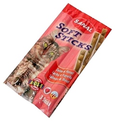 Sanal Soft Sticks для кошек, со вкусом лосося и форели