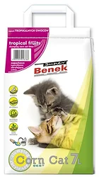 Наполнитель Super Benek Кукурузный Тропические фрукты 25л