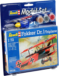 Revell 64116 Подарочный набор Немецкий самолет Fokker Dr.1 Triplane