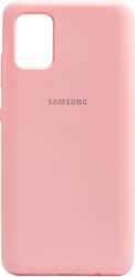 EXPERTS Original Tpu для Samsung Galaxy A51 с LOGO (розовый)