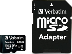 Verbatim Premium 44084 64GB + SD adapter
