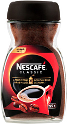 Nescafe Classic растворимый c добавлением молотого кофе 95 г (банка)
