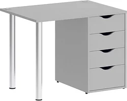 Стол для работы Riva Home Office VR.SP-3-98.4 Silver (серый)