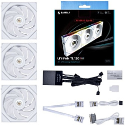 Набор вентиляторов Lian Li Uni Fan TL 120 Reverse Triple Pack G99.12RTL3W.R0