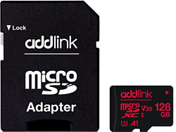 Addlink microSDXC AD128GBMSXU3A 128GB (с адаптером)
