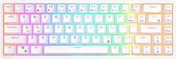 Royal Kludge RKG68 RGB white, Gateron Yellow