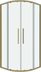 Душевой уголок Grossman Cosmo 90x90x195 301.K33.02.9090.32.00 (золото сатин/прозрачное стекло)