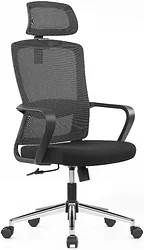 Кресло SitZone U-060A (сетка/ткань, черный, крестовина хром) Кресло SitZone U-060A (сетка/ткань, черный, крестовина хром)