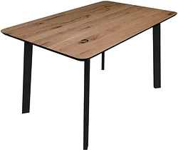 Кухонный стол ОКА Майон 120x80x74 (дуб мореный/черный)