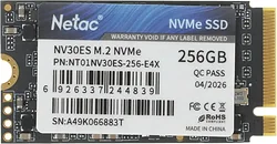 SSD Netac NV30ES 256GB NT01NV30ES-256-E4X SSD Netac NV30ES 256GB NT01NV30ES-256-E4X