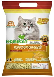 Наполнитель Homecat Эколайн Кукурузный 6л