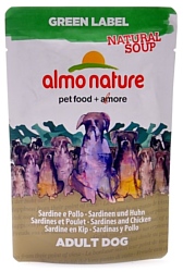 Almo Nature Green Label Natural Soup Dog Chicken and Sardines (0.14 кг) 12 шт.