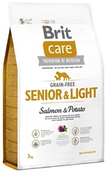 Brit (3 кг) Care Senior & Light Salmon & Potato