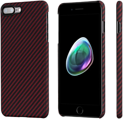 Pitaka MagEZ Case Pro для iPhone 7 Plus (twill, черный/красный)