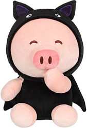Мягкая игрушка Miniso Свинка в худи 1833 (шляпа летучей мыши)