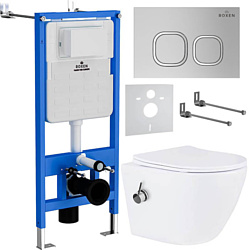 Унитаз Roxen Antares Bidet в комплекте с инсталляцией StounFix Slim 6 в 1 942567 (кнопка: хром глянец) Унитаз Roxen Antares Bidet в комплекте с инсталляцией StounFix Slim 6 в 1 942567 (кнопка: хром глянец)