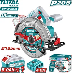 Дисковая пила Total TSLI18513 (с 1-им АКБ) Дисковая пила Total TSLI18513 (с 1-им АКБ)