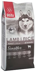 Blitz Adult Dog Lamb & Rice All Breeds dry (15 кг)