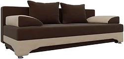 Прямой диван Mebelico Ник-2 58673 (бежевый/коричневый) Прямой диван Mebelico Ник-2 58673 (бежевый/коричневый)
