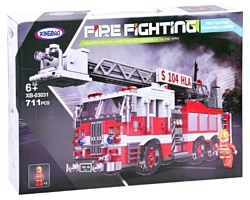 XingBao Fire Fighting XB-03031 The Aerial Ladder Fire
