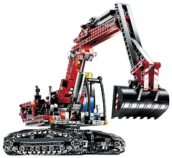 Конструктор King Mechanics 90022 Красный Экскаватор