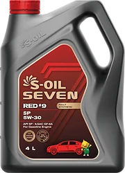 Моторное масло S-OIL SEVEN RED #9 SP 5W-30 4л